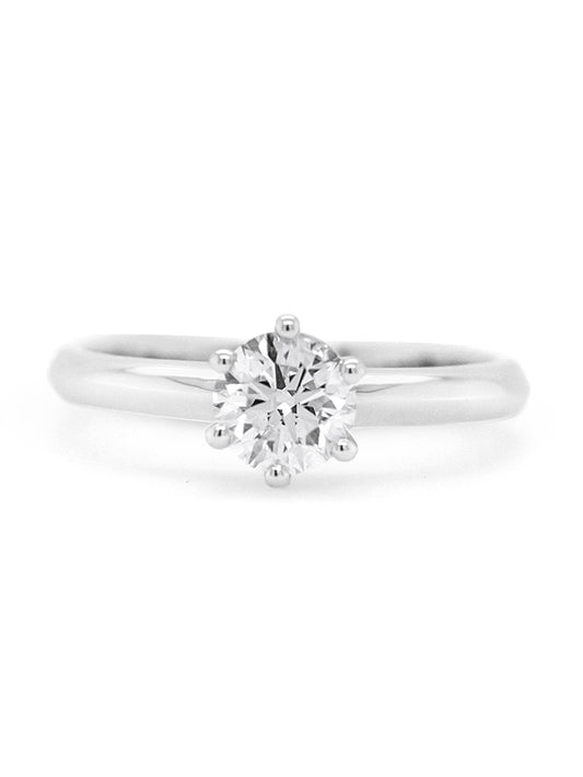 Signature Solitaire 0.50ct Diamond Ring, 18 Carat White Gold