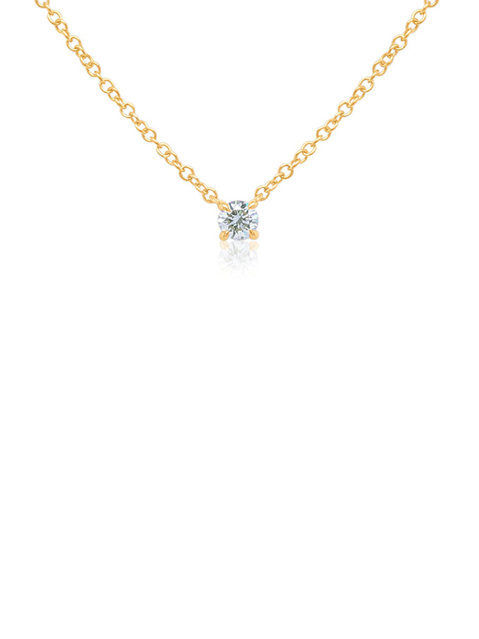 Lab Grown Diamond Pendant T=0.15ct, 9K Yellow Gold