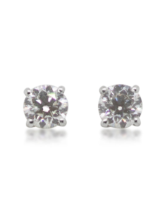 Studs with 0.80 Carats Total Diamond Weight in 18 Carat Yellow Gold