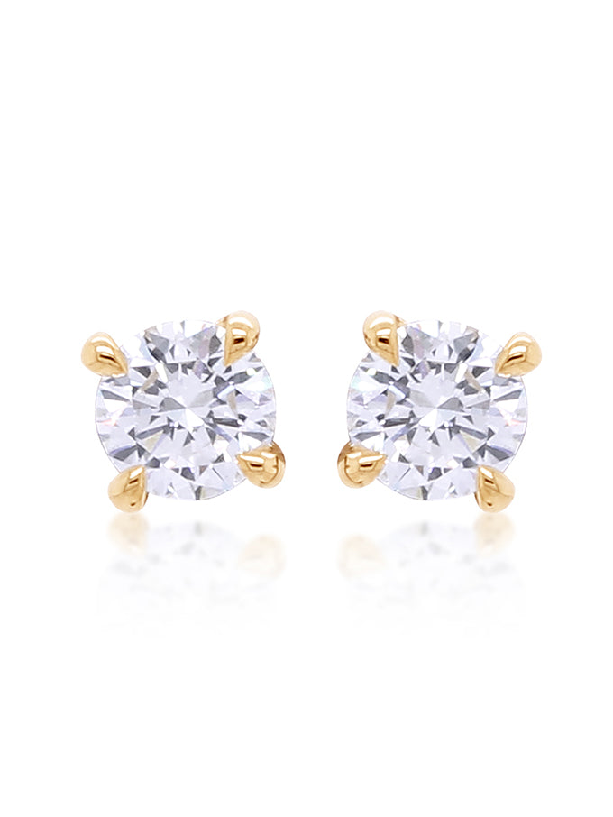 Lab Grown Diamond Stud Earrings, T=0.30ct 9K Yellow Gold