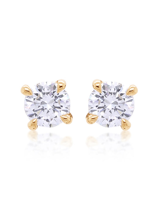 Lab Grown Diamond Stud Earrings, T=0.30ct 9K Yellow Gold