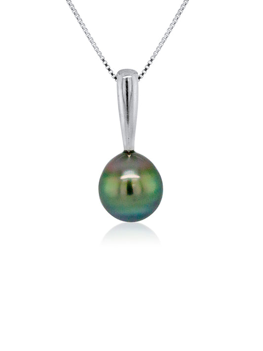 Tahitian Pearl Pendant, Silver.