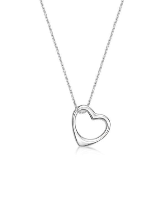 Heart Pendant, Sterling Silver