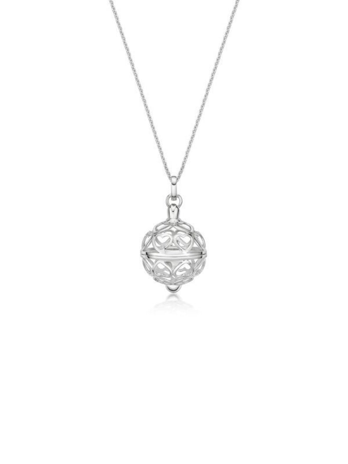 Sphere of Love Pendant, Silver on 42-45cm Chain,