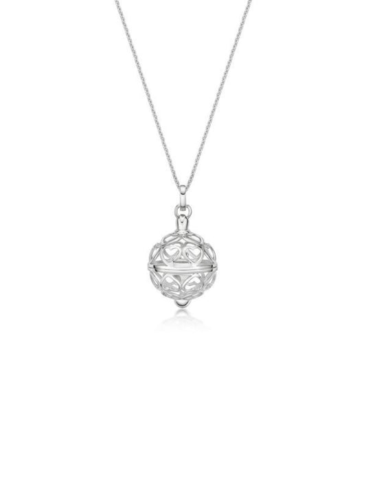 Sphere of Love Pendant, Silver on 42-45cm Chain,