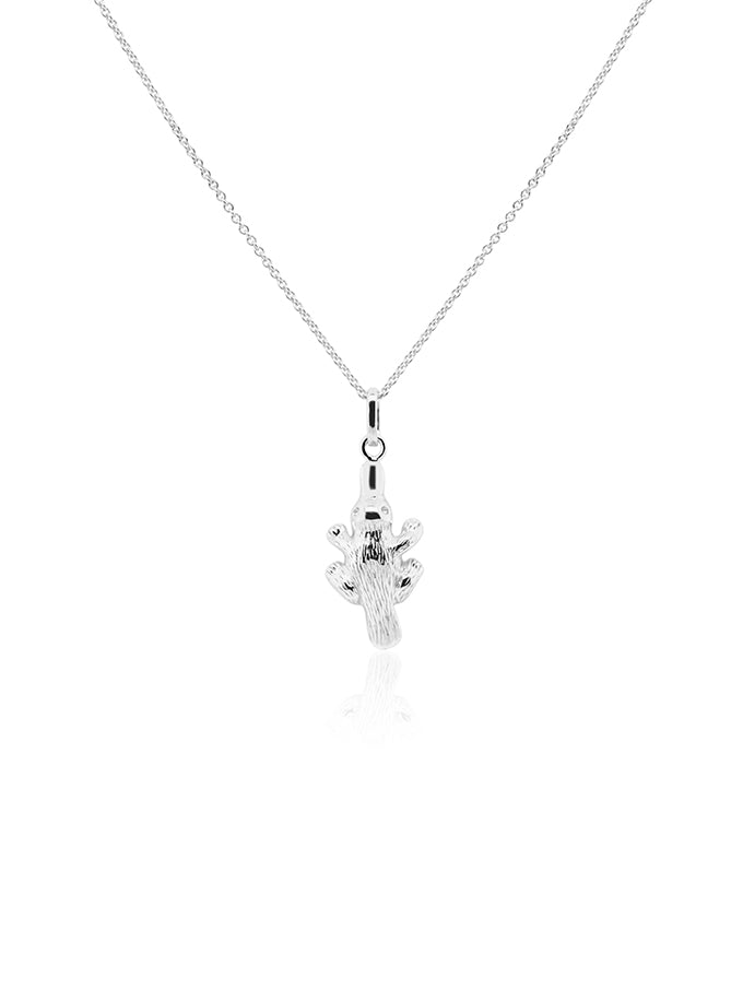 Australian Pendant Sterling Silver Platypus, 42-45cm