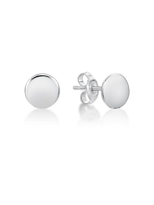 Disc Stud, circle ear rings.