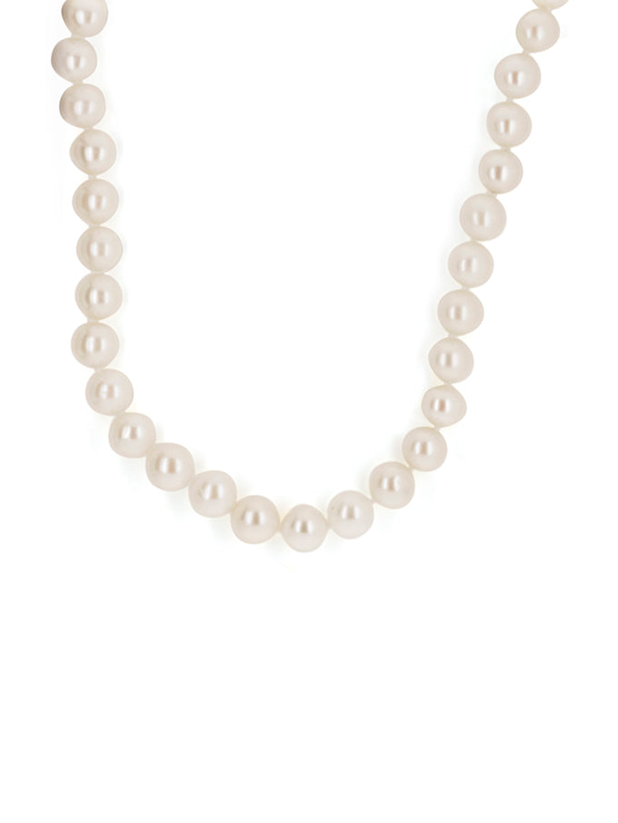 Classic Freshwater Pearl Strand, 10x11, 9K Yellow Gold, 45cm.