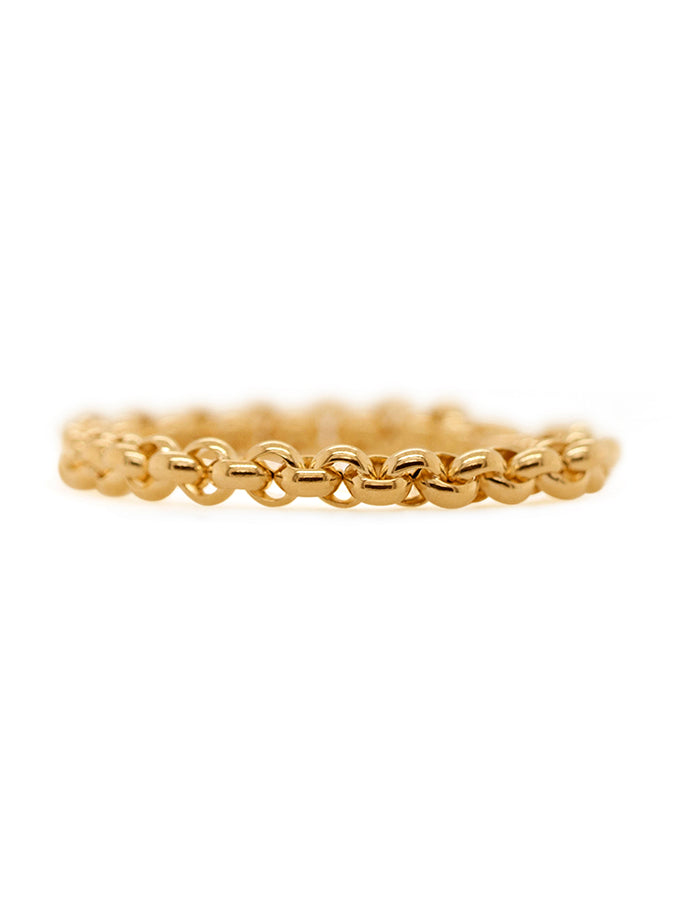 Belcher Link Bracelet, 9 Carat Yellow Gold