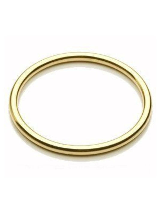 4.5x66mm Round Silver Filled 9 Carat Yellow Gold Bangle