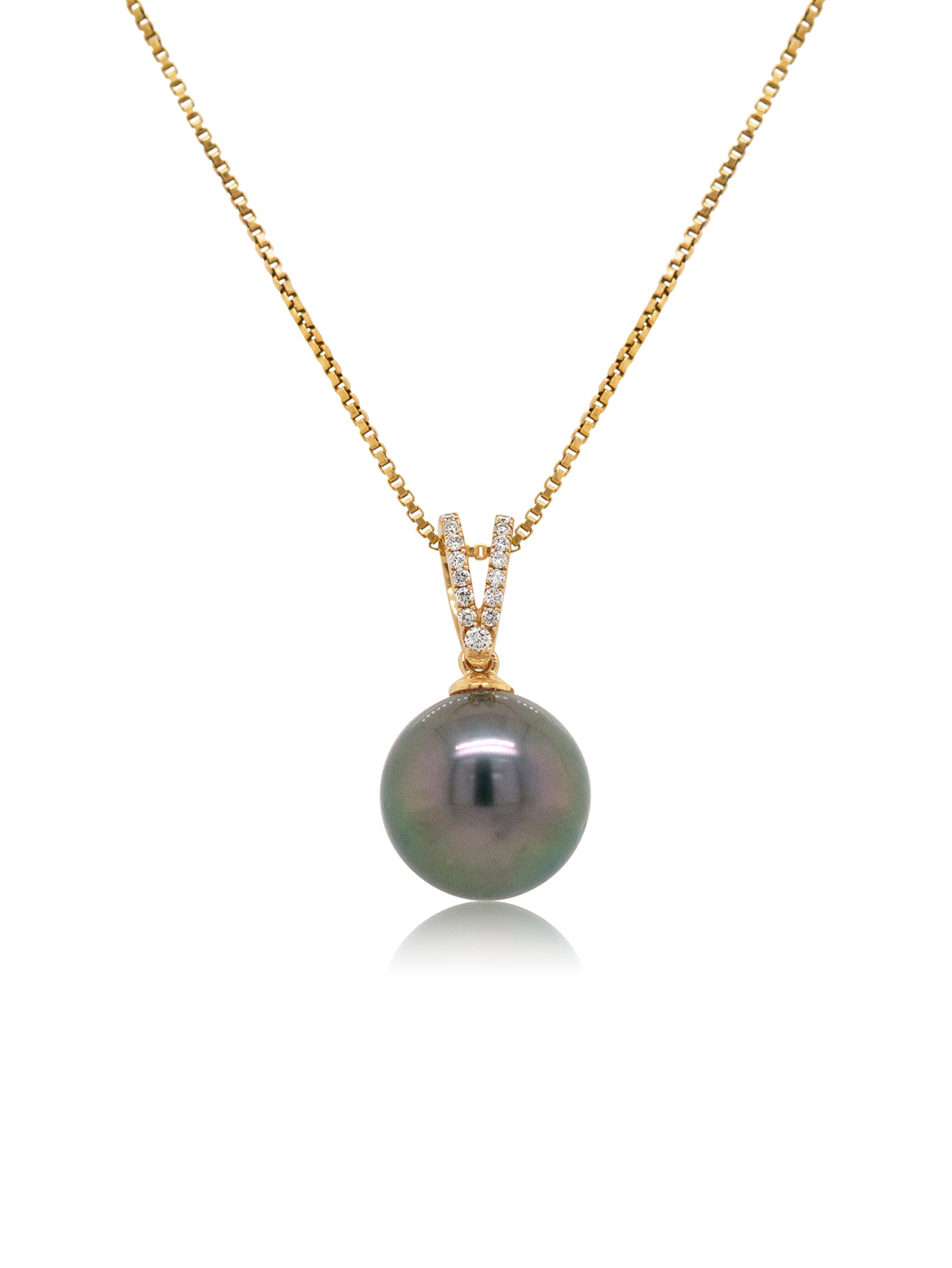 Tahitian Pearl & Diamond set Pendant