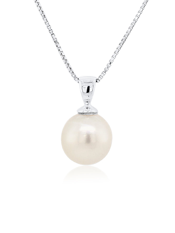 10mm South Sea Pearl Pendant on 9 Carat White Gold