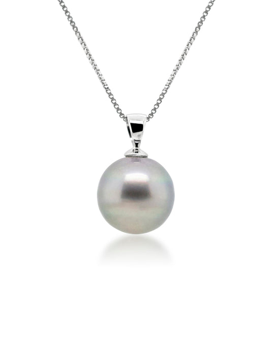 Stunning Tahitian Pearl Pendant 13mm 9K WG Drop