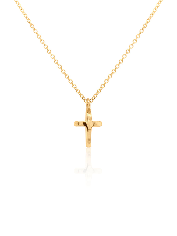 Cross Pendant Small, 9K Yellow Gold