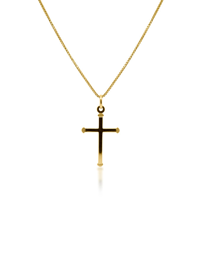 18 Carat Yellow Gold Cross, 25mm