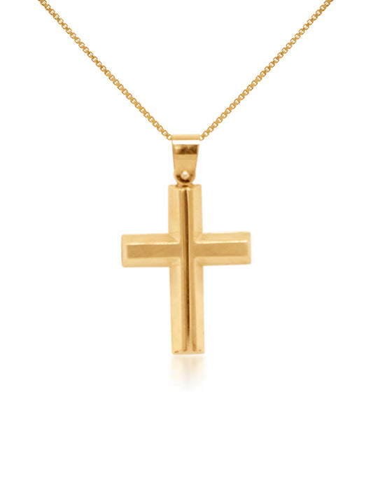 Fancy Cross, 9K Yellow Gold