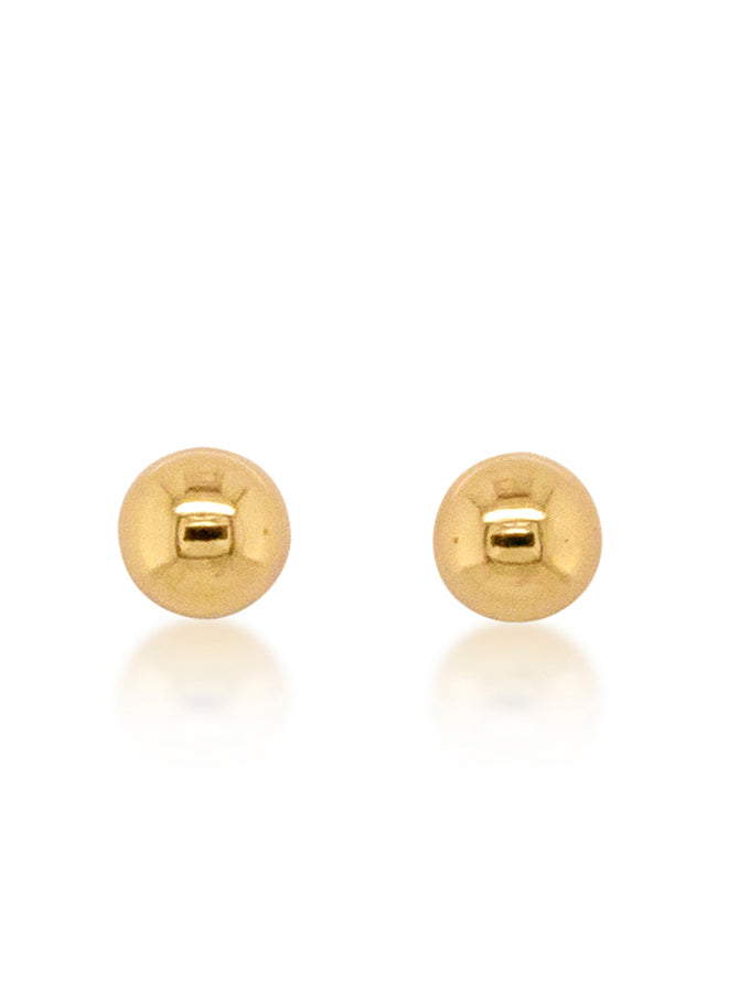 Ball Studs, 9K Yellow Gold, 3MM