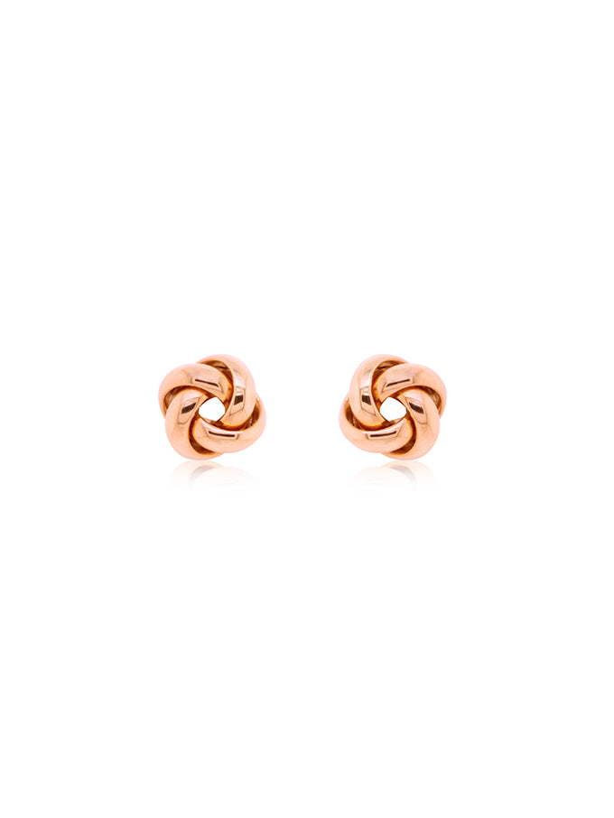 Rose Gold Knot Studs