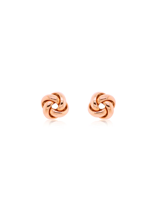 Rose Gold Knot Studs