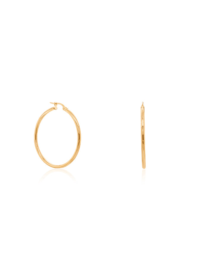 Hoop Ear Rings 30mm in 9 Carat Yellow Gold
