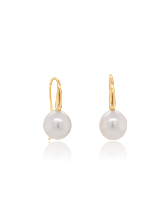 Akoya Cultured Pearl Drops, 9K Yellow Gold, 8.5-9mm