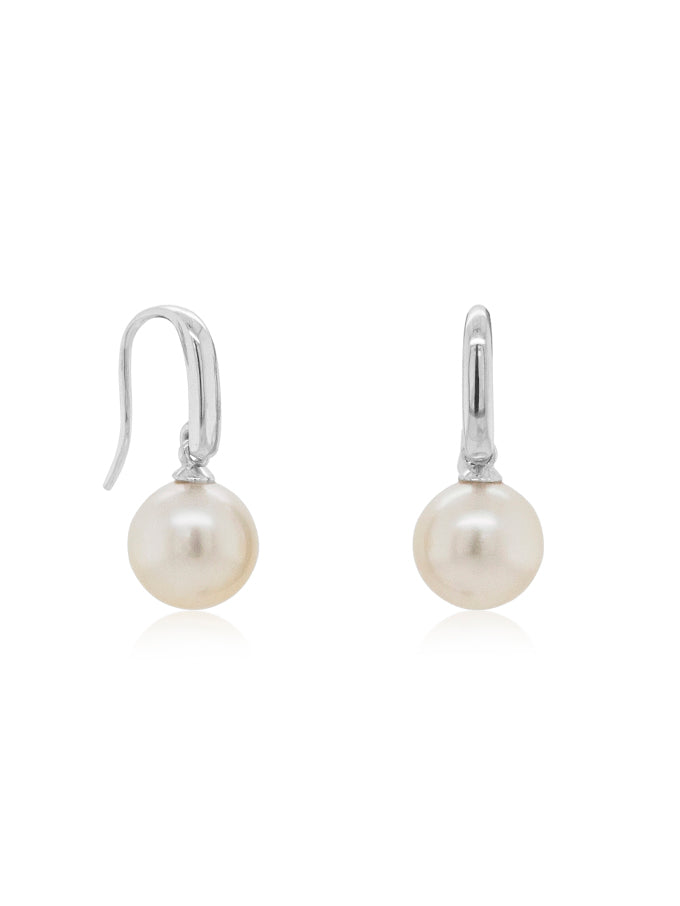 Akoya Cultured Pearl Drops, 9K White Gold, 8.5-9mm