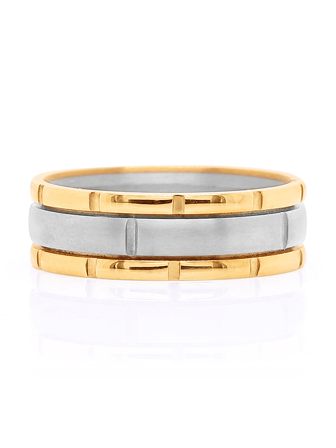 Dora 9 Carat Yellow Gold & Titanium, middle range