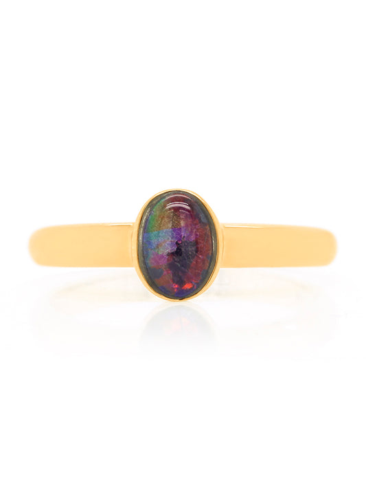 Triplet Opal Ring 7x5mm