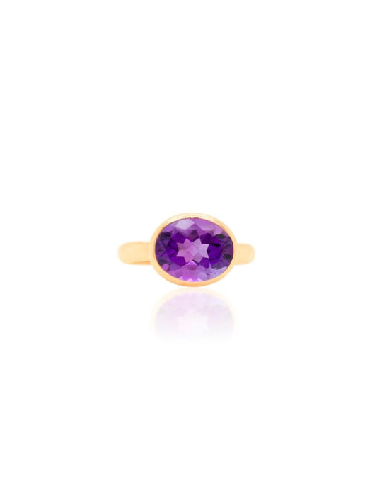 Amethyst Ring, 9K Yellow Gold