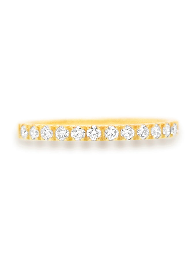 Diamond Set Band 18K Yellow Gold T=0.28ct