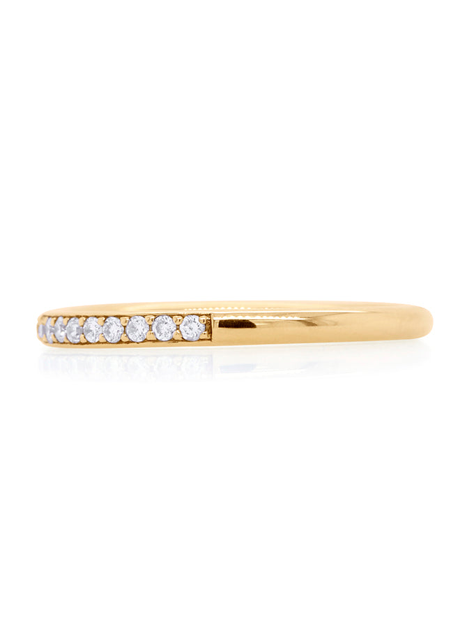 Diamond Set Band in 9 Carat Yellow Gold