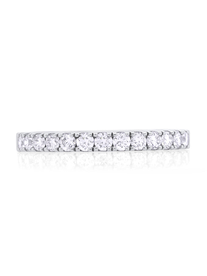 Diamond Set Band in 18 Carat White Gold