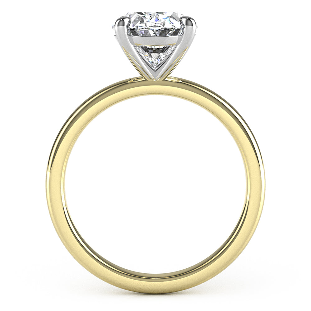 Sue-Oval Cut Solitaire Ring Setting.