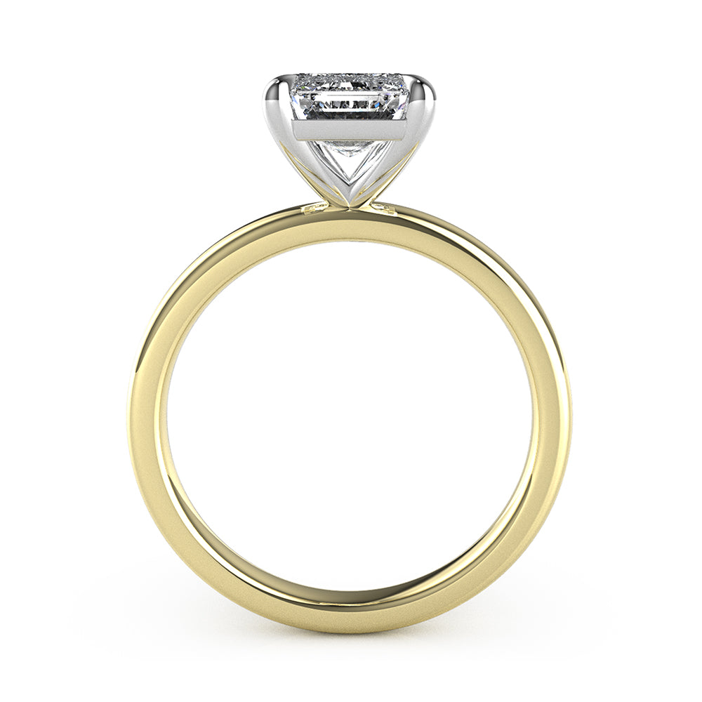 Kate-Emerald Cut Solitaire Ring Setting.