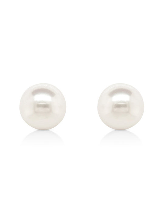 Akoya Cultured Pearl Earrings, 18K Yellow Gold