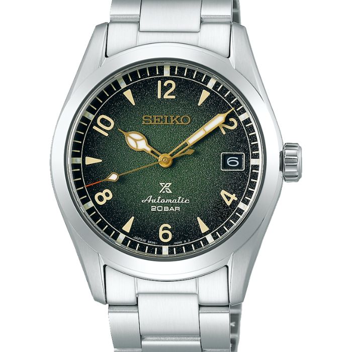 Seiko SPB155J1 Prospex Mens Steel automatic bracelet watch.