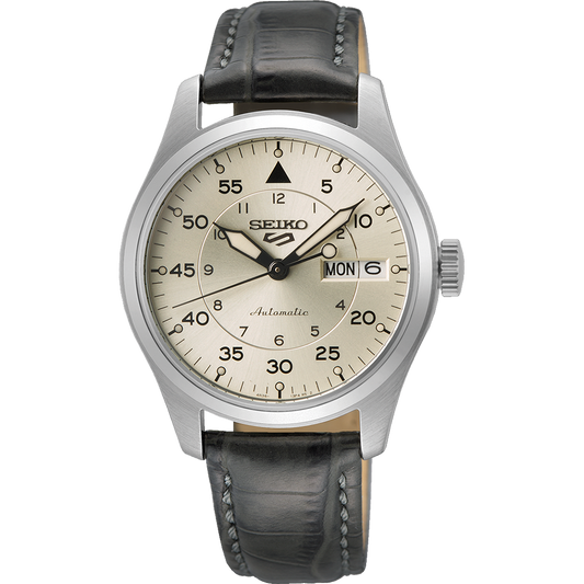 Seiko 5 SRPJ87K Field Series, Grey Leather Strap