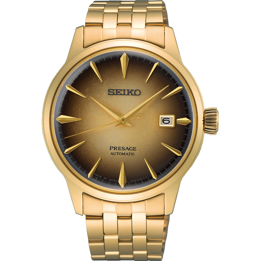 Seiko Presage SRPK46J Automatic Watch, Gold Plated