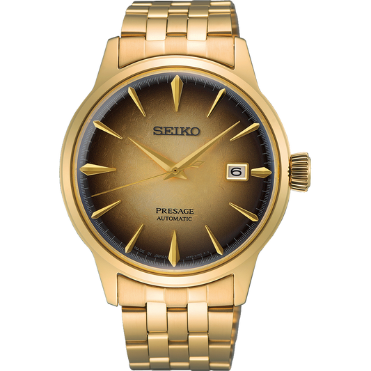 Seiko Presage SRPK46J Automatic Watch, Gold Plated