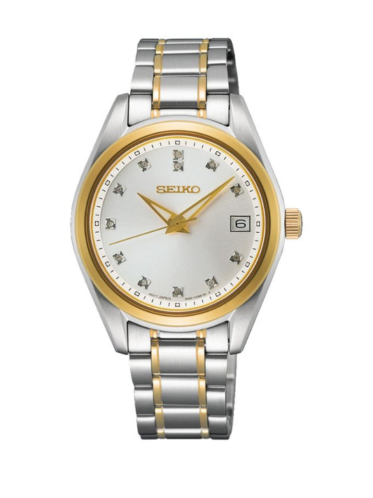 Seiko SUR582P 2T Diamond Set Ladies Day-Wear